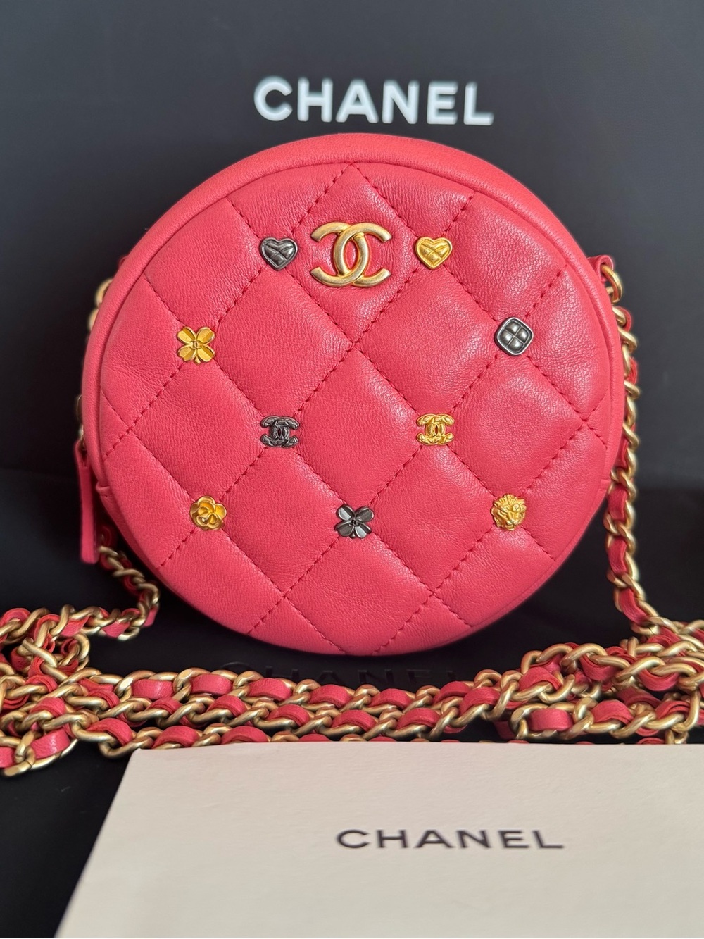 CHANEL Lucky Charms Lambskin Quilted Crossbody Bag - Picture 7 of 7